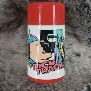 Aladdin Vintage Dick Tracy Thermos With‎ Lid